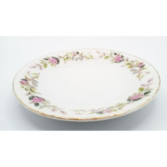 Saucer Regency Rose Creative Fine China 6" Vintage Flowers Gold Rim Discontinued - Picture 16 of 16